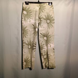 David paul floral print trousers size 4P